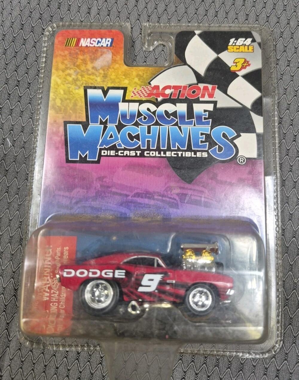 Muscle Machines 1969 Dodge Charger Nascar #9 Diecast 1:64 Scale NEW SEALED